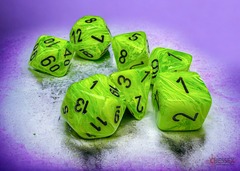 CHX22430 Vortex Mega-hedral Bright Green/black 7-Die Set